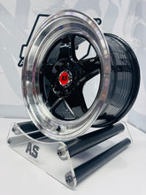 15” AS- 7703  4/100 4/108 black wheels